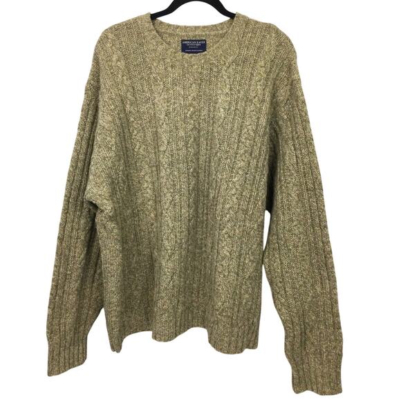 American Eagle Outfitters Preppy Cable Knit Chunky Wool VTG Sweater Men's XXL - Picture 1 of 10